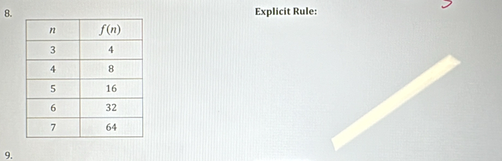 Explicit Rule:
9.