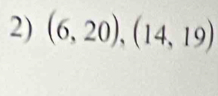 (6,20),(14,19)