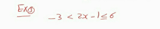 Ex⑤
-3<2x-1≤ 6