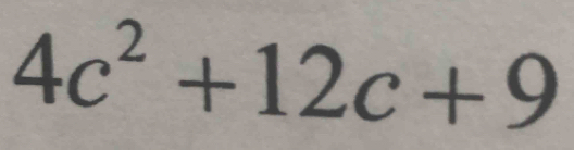 4c^2+12c+9