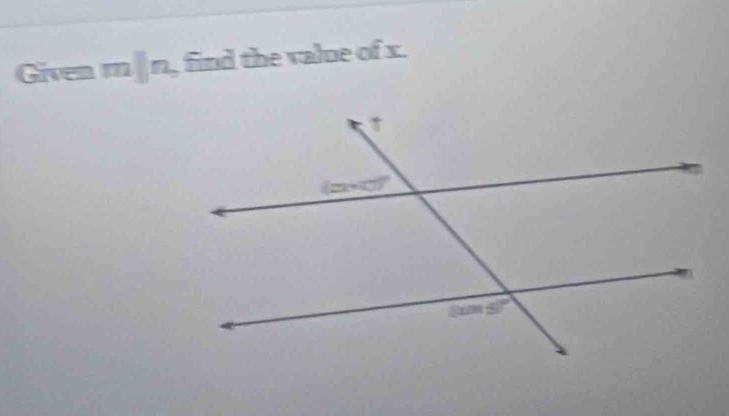 Given m|n, find the value of x.