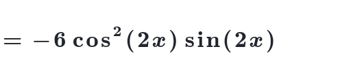 =-6cos^2(2x)sin (2x)