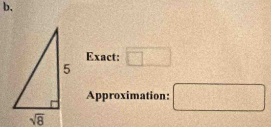 Exact: □
Approximation: □