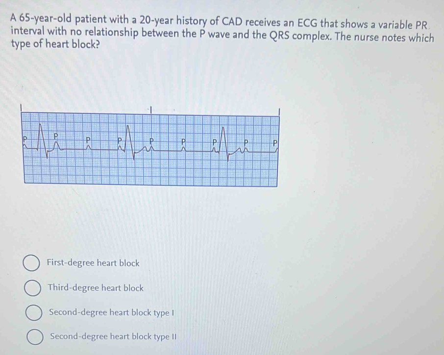Solved: A 65-year-old patient with a 20-year history of CAD receives an ...