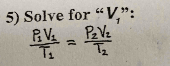 Solve for “ -;”: