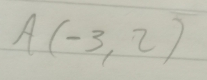 A(-3,2)