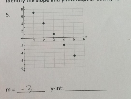 ldentily the slope al 
5.
m= _y-int:_