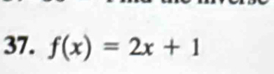 f(x)=2x+1