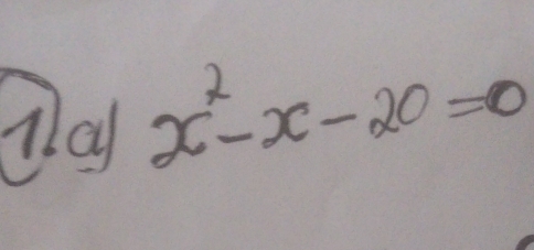 glay x^2-x-20=0