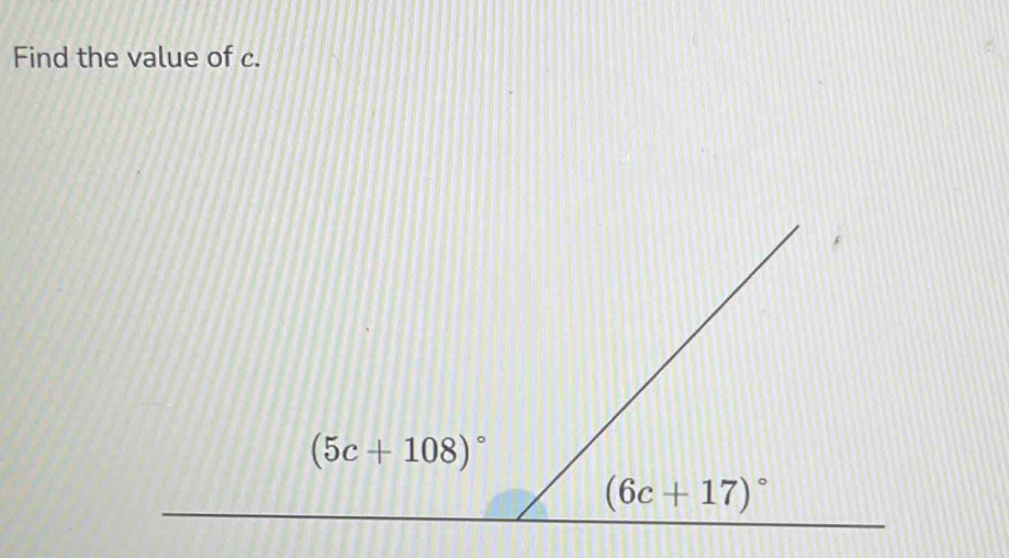 Find the value of c.