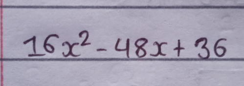 16x^2-48x+36