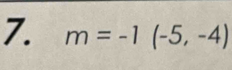 m=-1(-5,-4)