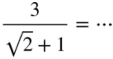  3/sqrt(2)+1 =