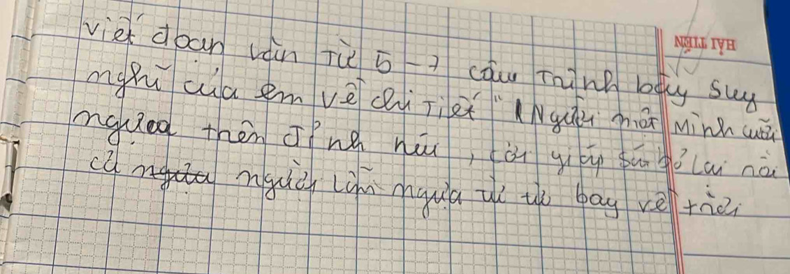 viet dban váin Ti 5-7 cau Think logy suy 
mggu ca emvèci ie(Ngáù má minh uā 
nqueg then īnà huu, ài giág gugǒlu nà 
camgda nguà Liùn nhquā uí th bag vè rie