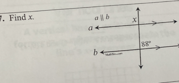 Find x.