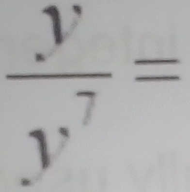  y/y^7 =