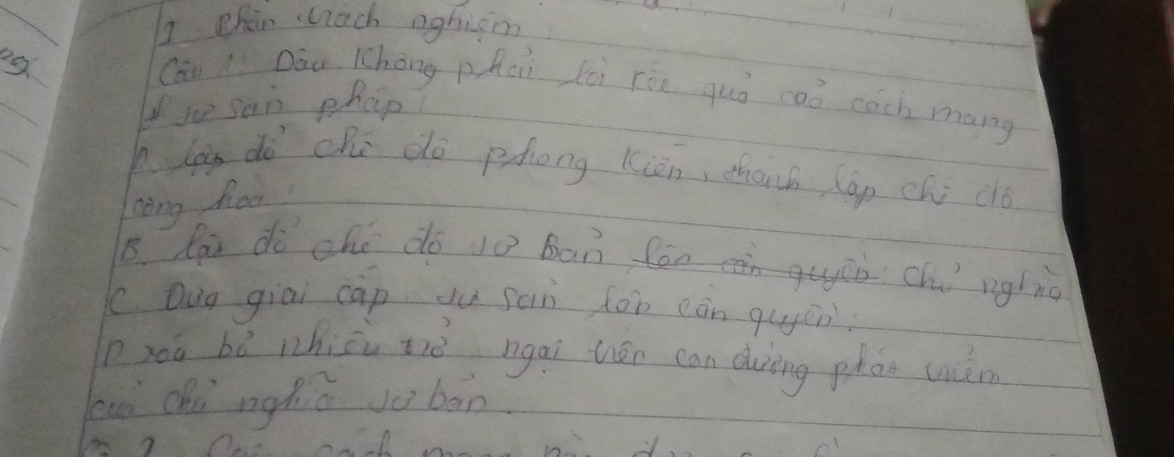 chan wach aghism 
Cāi li Dāu lhōng phài lèi rón guó caó each mang 
Ijo san phaip 
plig dò chú do phong kiàn, thanh hap chí dó 
cong hor 
B. lai dì ahú do jo ban fēn cān guòù chí rghng 
c Qug giai càp ju san Zòn cān quén 
D xoa bó whiōu tiè ngài hén can duing phón wán 
luō dhù nghiú jè bàn