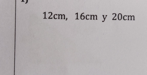 12cm, 16cm y 20cm