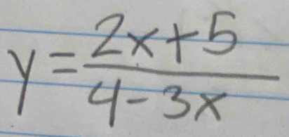 y= (2x+5)/4-3x 