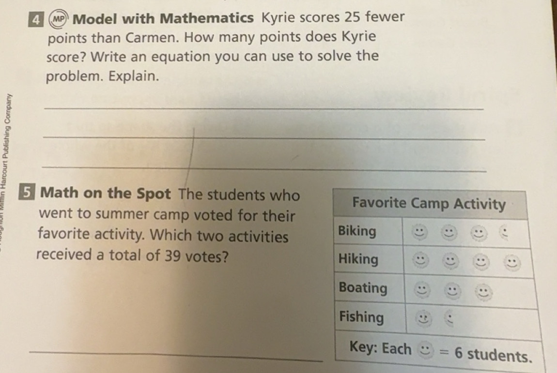 Solved: MP Model with Mathematics Kyrie scores 25 fewer points than ...