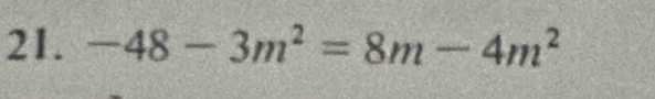 -48-3m^2=8m-4m^2