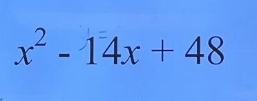 x² - 14x + 48