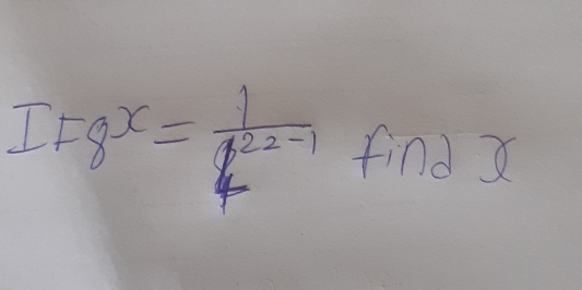 I_F8x= 1/4^(22-1)  find X