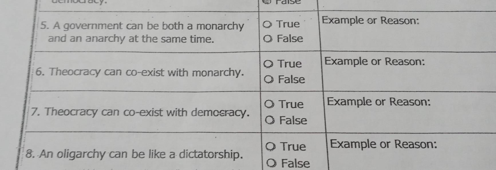 mocracy. raise
False