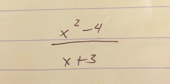  (x^2-4)/x+3 