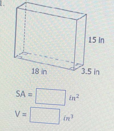 SA=□ in^2
V=□ in^3