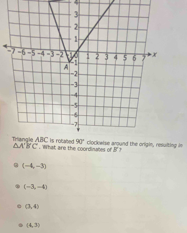 ?
(-4,-3)
(-3,-4)
(3,4)
(4,3)