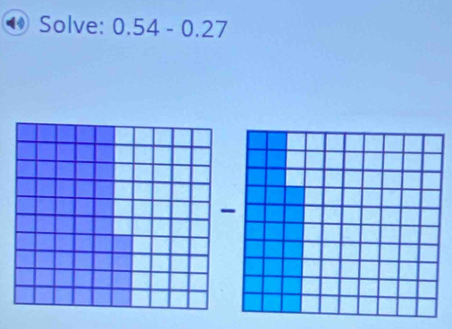 Solve: 0.54-0.27