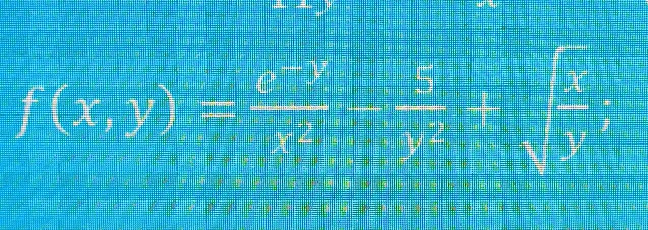 f(x,y)= □ /□  - □ /□  =□°