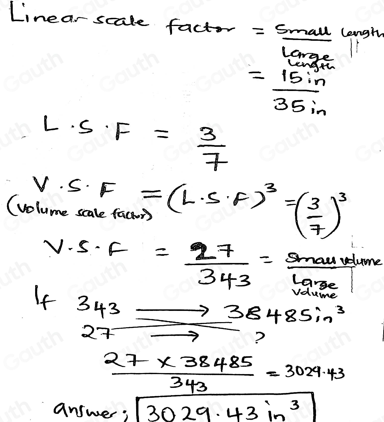 Solved: If the two cylinders below are similar and the volume of the ...