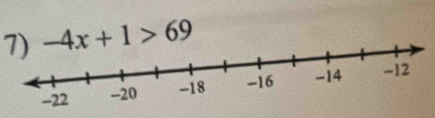 -4x+1>69