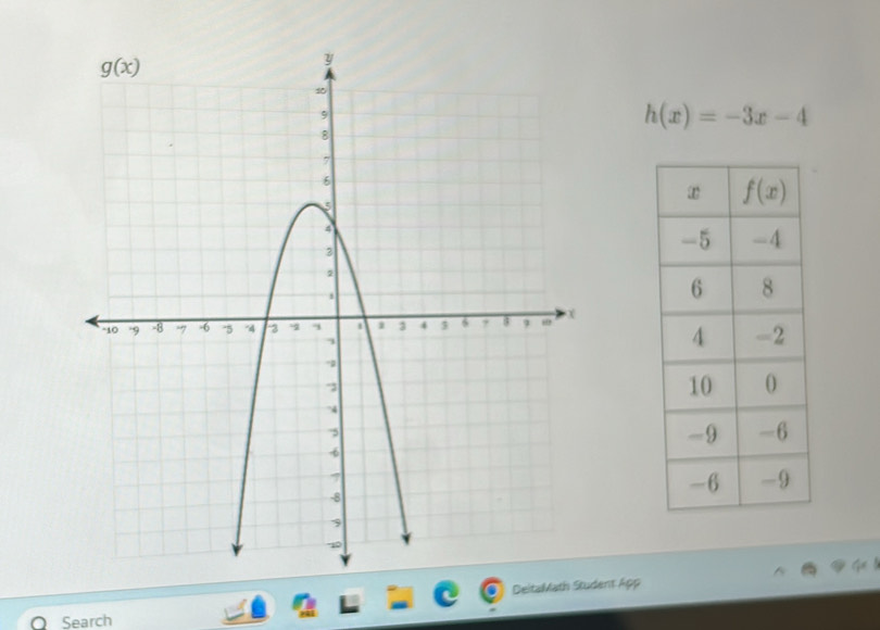 h(x)=-3x-4
DeitaMath Sent App
Search