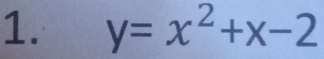 y=x^2+x-2