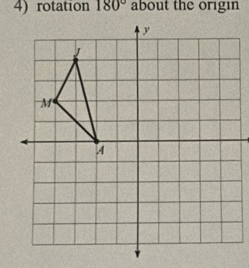 rotation 180° about the origin