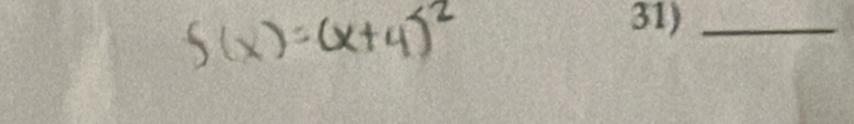 f(x)=(x+4)^2
_