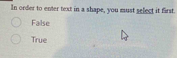 Solved: In order to enter text in a shape, you must select it first ...