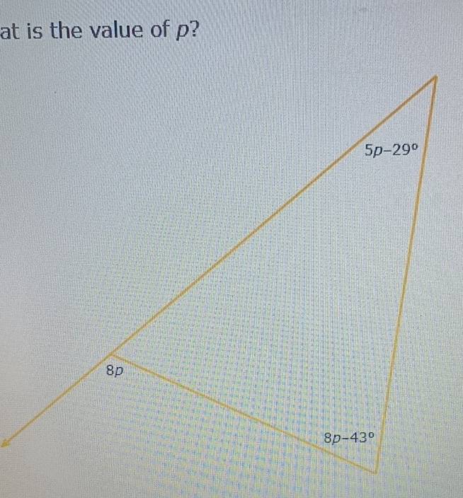 at is the value of p?