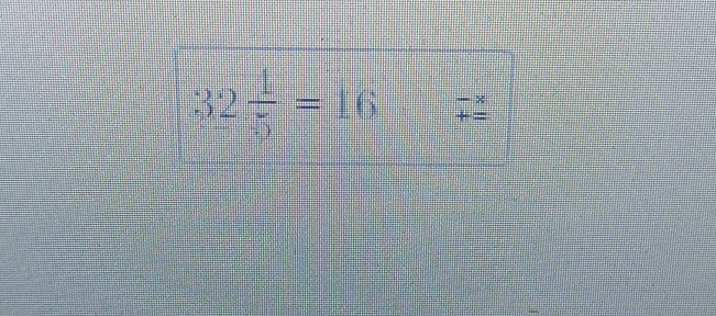 32 1/5 =16frac =