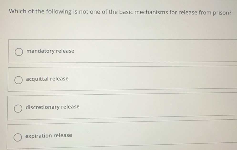 Solved: Which of the following is not one of the basic mechanisms for ...