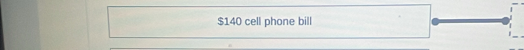 $140 cell phone bill