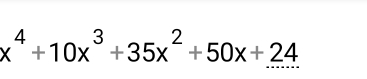 x^4+10x^3+35x^2+50x+24