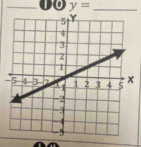 to y= _ 
-