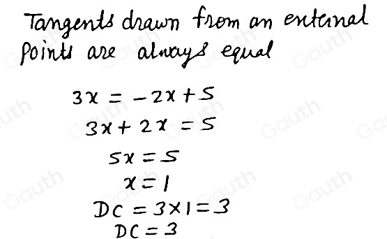 Solved: Question 3) DB and DC are tangent to odot A. Identify DC. [Math]