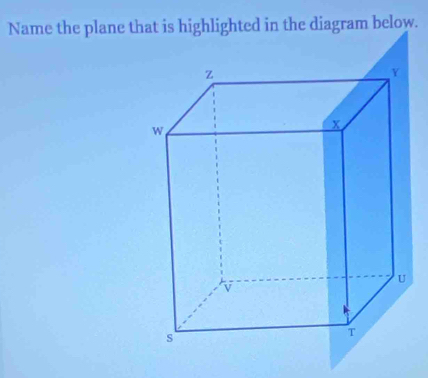 Name the plane thgram below.