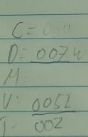 C=0.11
D=_ 007u 
M 
U:  005L/002 
1.