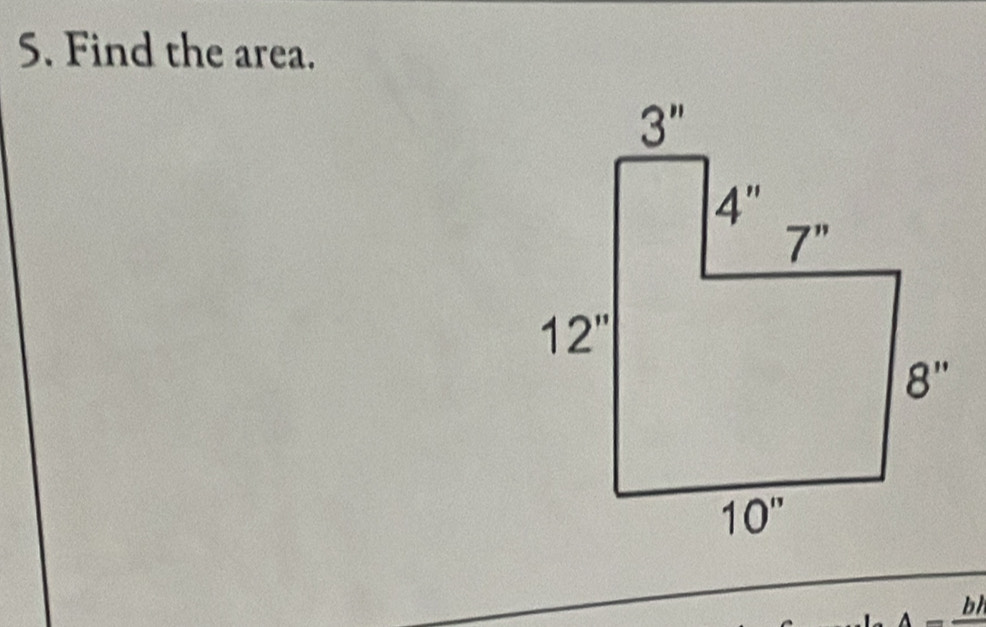 Find the area.
l2